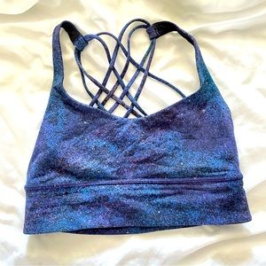 Lululemon Energy Longline Bra in rare, no longer sold star shining color